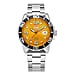 JDM Military Mike Swiss Quartz Movt. 20ATM WR Yellow Dial Mens Watch with Silver Colour Stainless Steel Strap