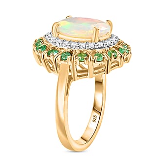 https://tjcuk.sirv.com/Products/80/7/8070865/Ethiopian-Faceted-Opal-White-Zircon-Zambian-Emerald-Ring-in-18K-Vermei_8070865_3.jpg?w=342&h=342