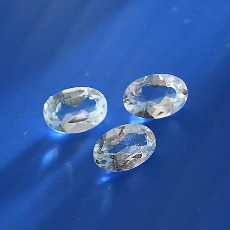 Skyblue Topaz Oval 6x4 mm