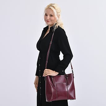 https://tjcuk.sirv.com/Products/80/7/8071175/Stylish-Genuine-Leather-Everyday-Tote-Bag-With-Adjustable-Strap-Wine-R_8071175_1.jpg?w=342&h=342