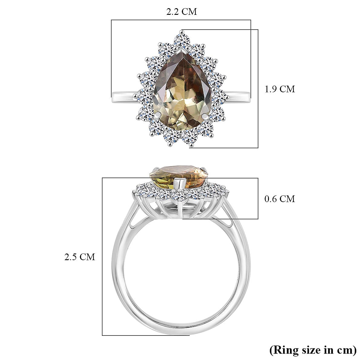 950 Platinum AAA Turkizite & Lab Grown Diamond (VS-E-F) Solitaire Ring 5.13 Ct 950 Platinum AAA Turkizite & Lab Grown Diamond (VS-E-F) Solitaire Ring 5.13 Ct