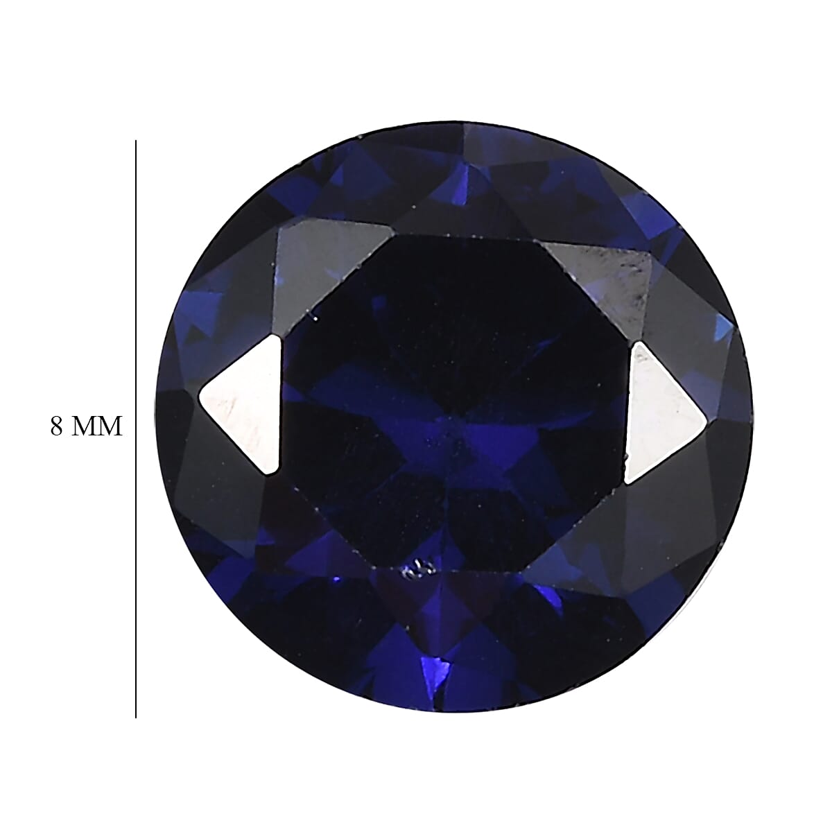 Tanzanite Cubic Zirconia Round Shape Gemstone 3.2 Ct. - 8 mm Tanzanite Cubic Zirconia Round Shape Gemstone 3.2 Ct. - 8 mm