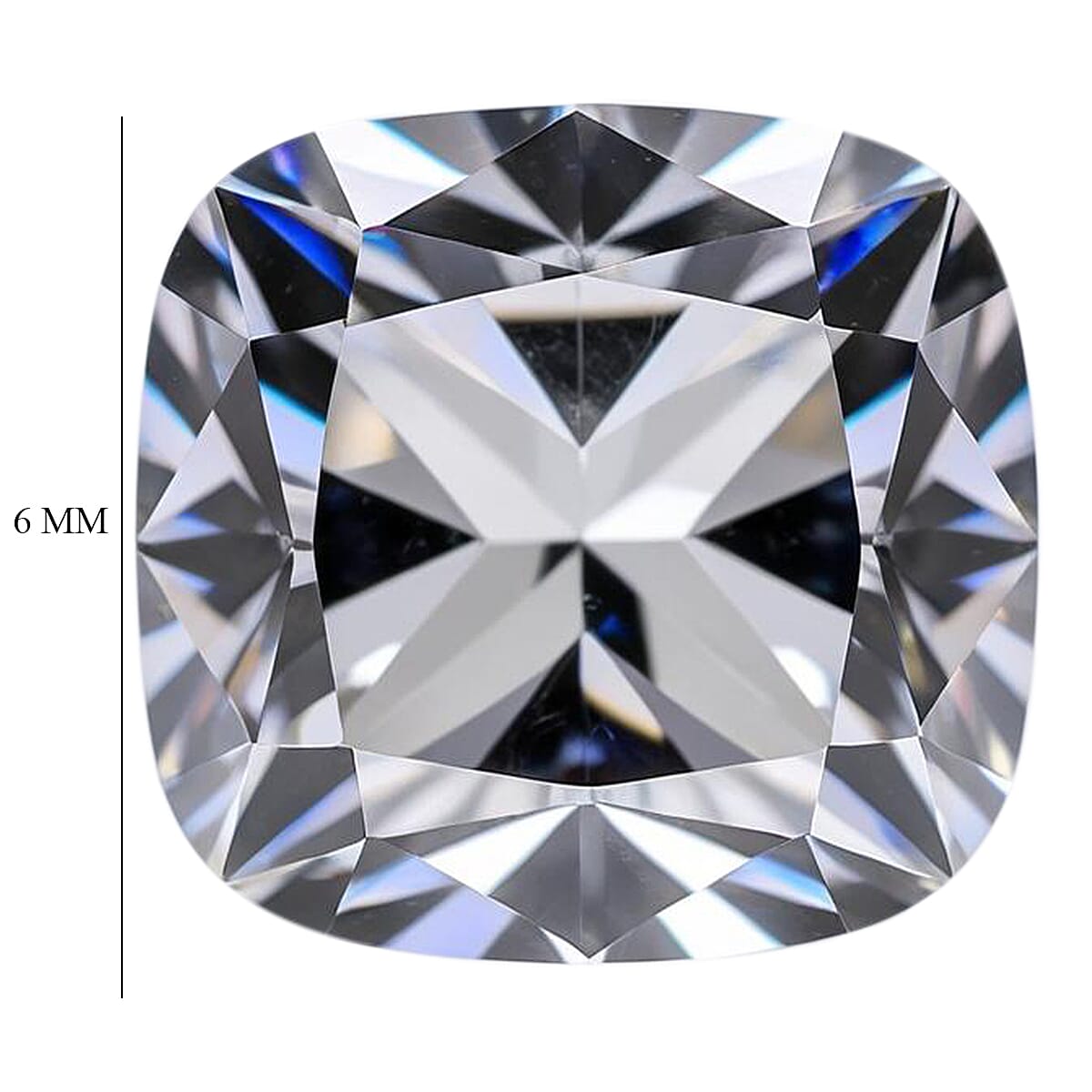 White Cubic Zirconia Cushion Shape Gemstone 1.43 Ct. - 6x6 mm White Cubic Zirconia Cushion Shape Gemstone 1.43 Ct. - 6x6 mm