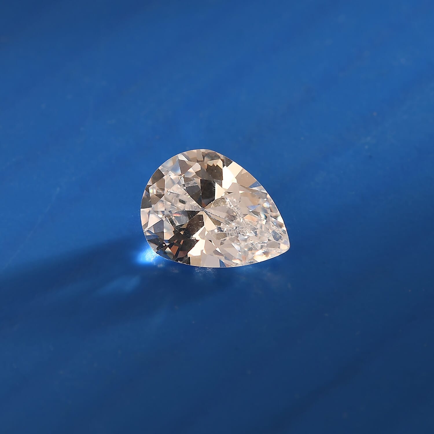 White Cubic Zirconia Pear Shape Gemstone 1.82 Ct. - 8x6 mm