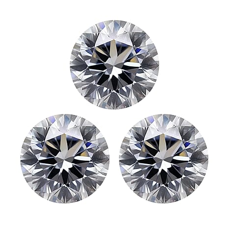 White Cubic Zirconia Round Shape Gemstone 1.95 Ct. - 4.5 mm