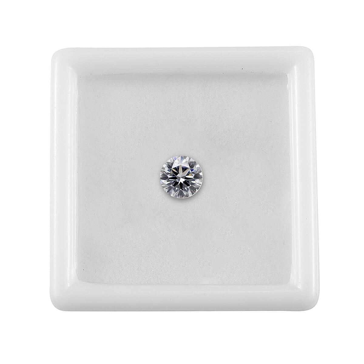 White Cubic Zirconia Round Shape Gemstone 1.7 Ct. - 6.5 mm