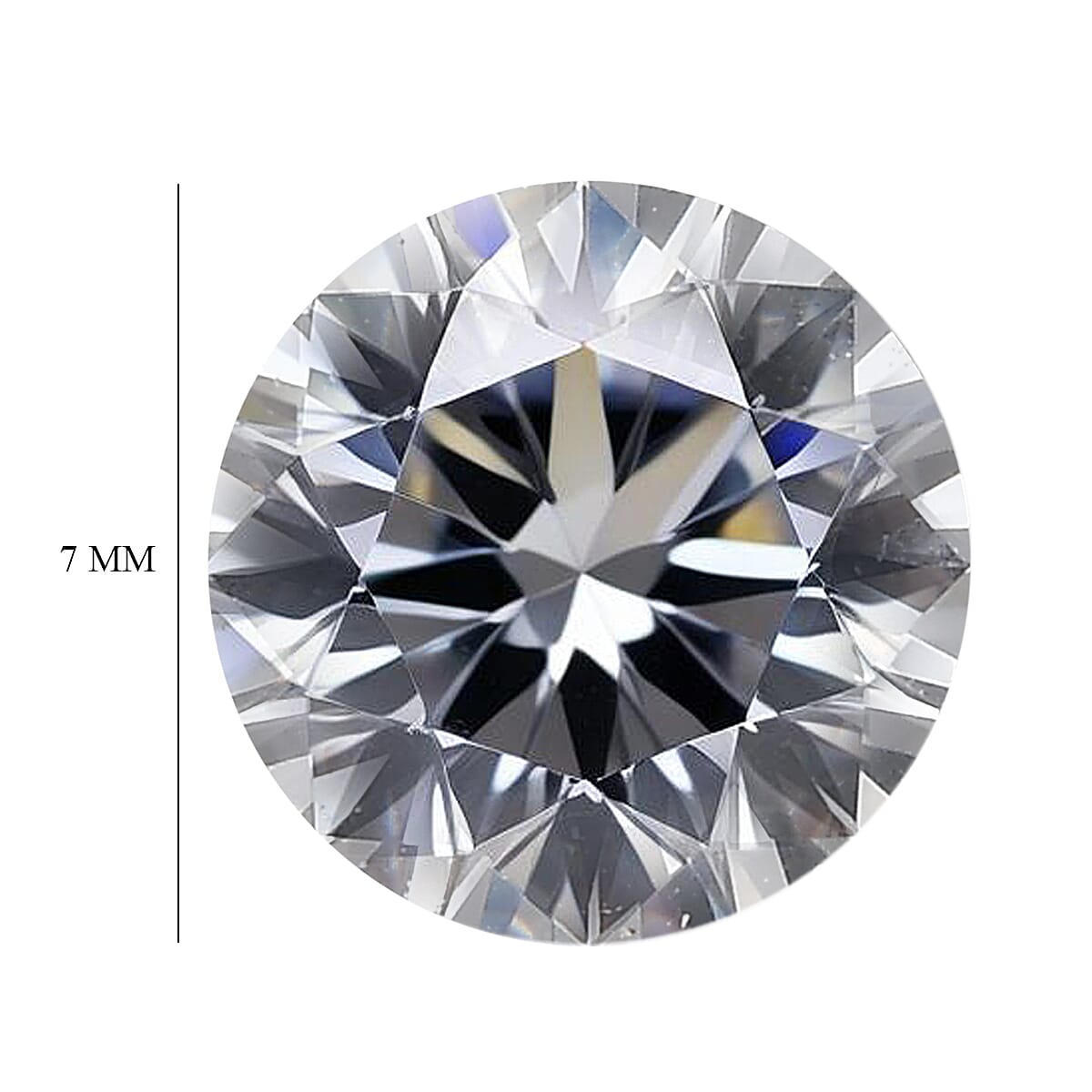 White Cubic Zirconia Round Shape Gemstone 2.14 Ct. - 7 mm White Cubic Zirconia Round Shape Gemstone 2.14 Ct. - 7 mm