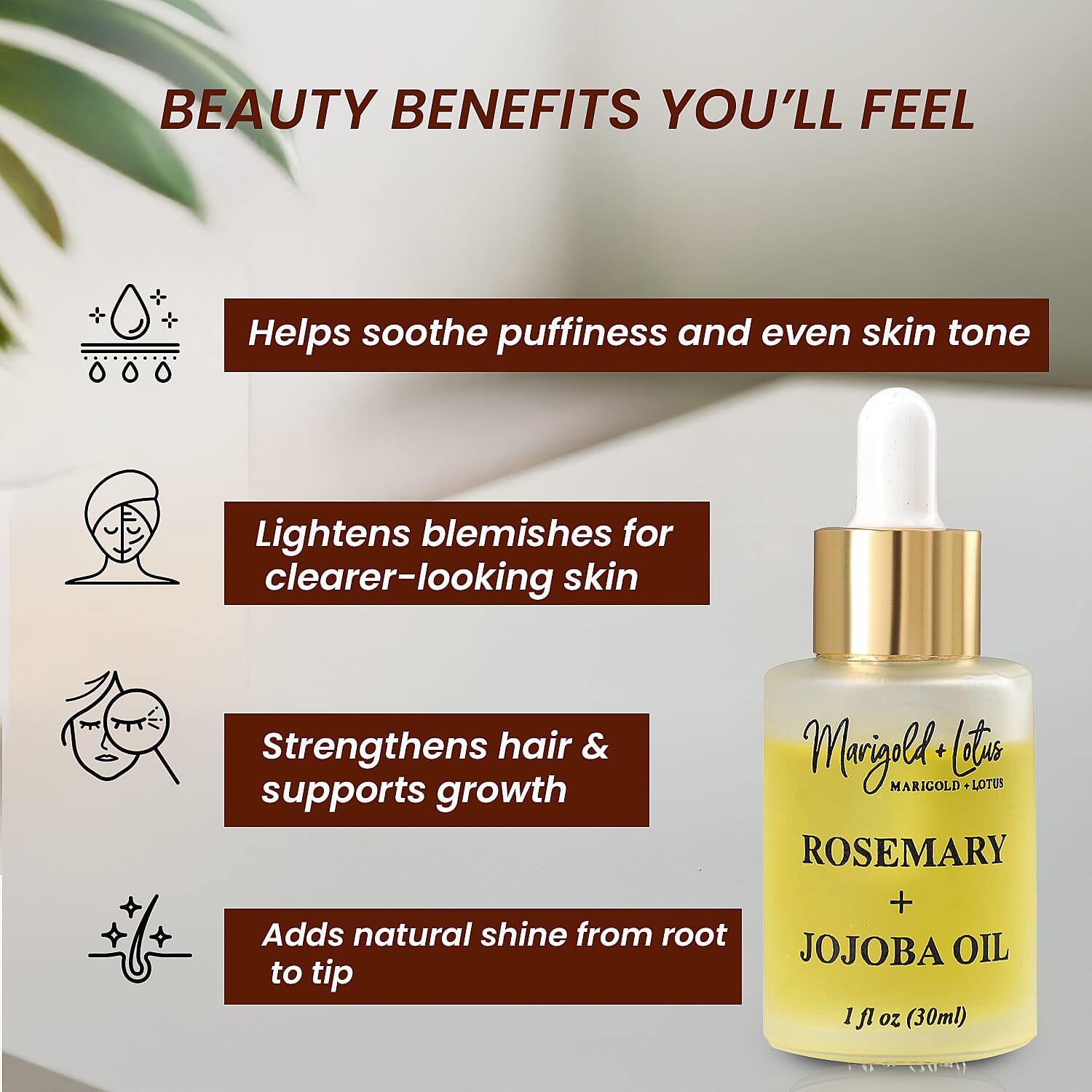 Marigold & Lotus Rosemary & Jojoba Oil 100% pure