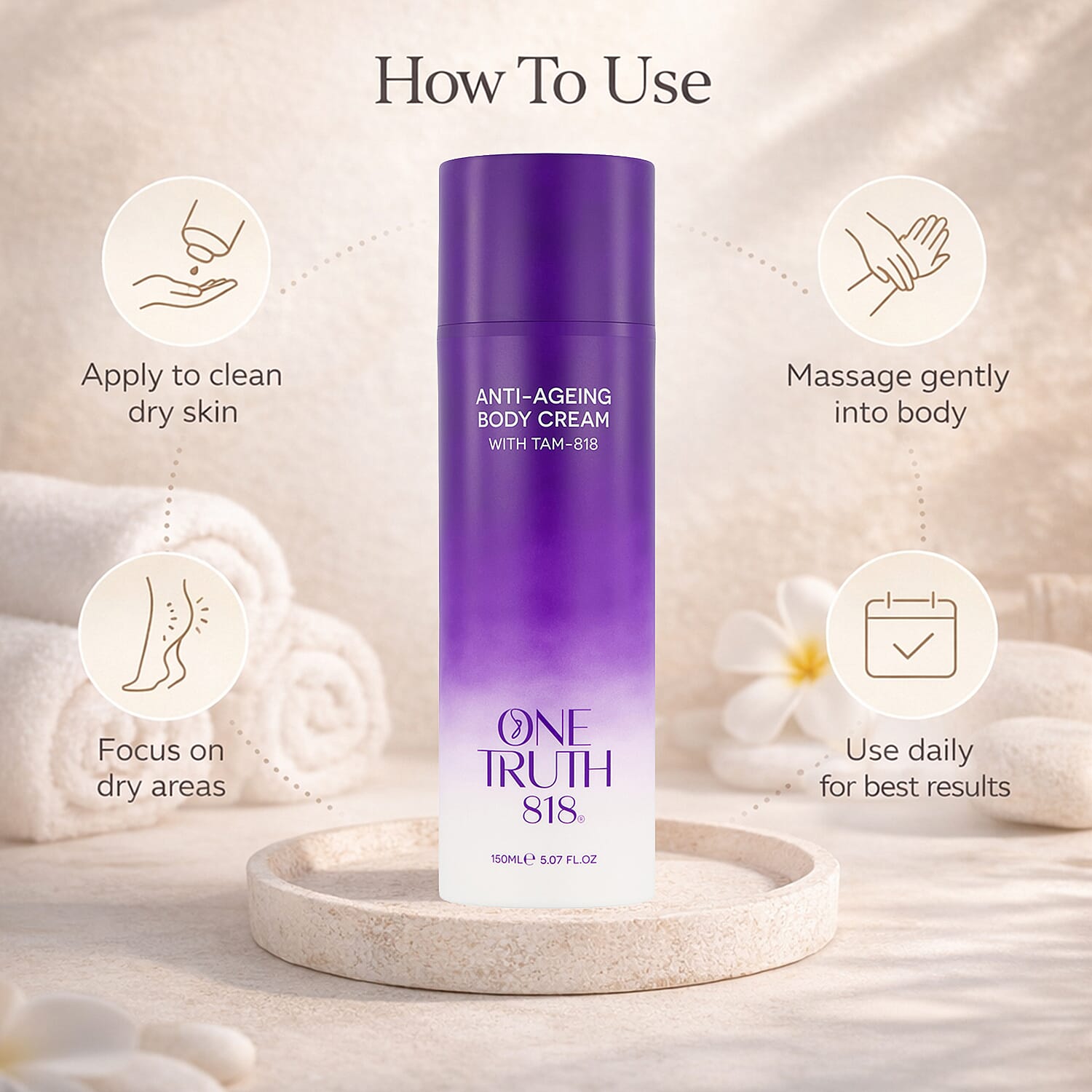 One Truth 818 Anti-Ageing Body Treatment - 150ml