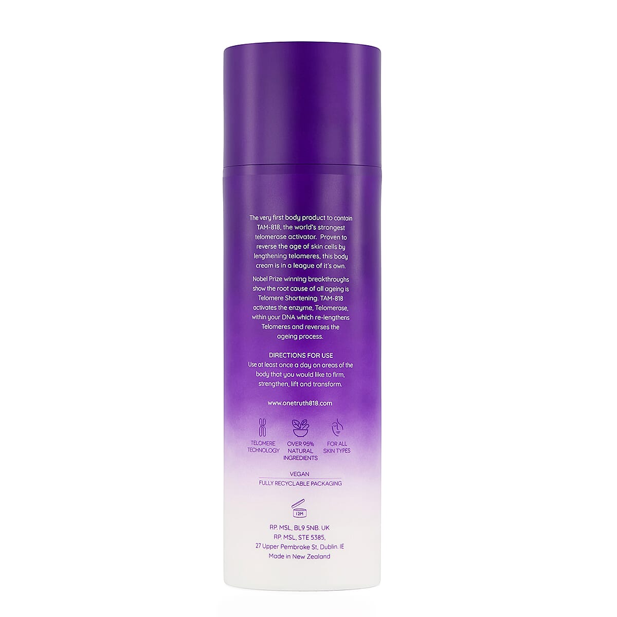TJC LAUNCH - One Truth 818 Anti-Ageing Body Cream - 150ml