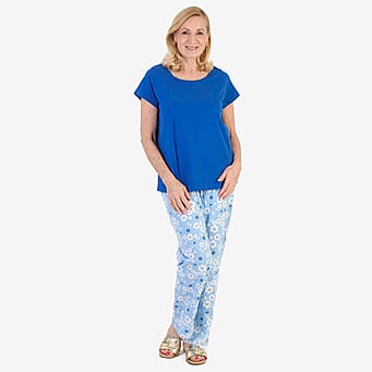 https://tjcuk.sirv.com/Products/80/7/8071963/100-Cotton-Ladies-Flower-Print-T-Shirt-Pants-PJ-Set-Size-M-Blue_8071963.jpg?w=342&h=342