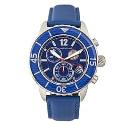 Morphic M51 Series Quartz Movt. 10ATM WR Black Dial with Rose Case Mens Watch with Black Leather Strap