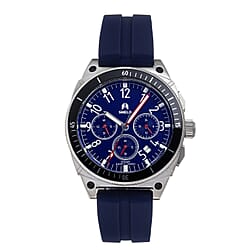 Shield Sonar Quartz Movt. 20ATM Water Resistance Black Dial Mens Watch with Black Strap