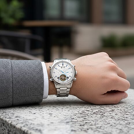 Heritor Automatic Mens Watch in Stainless Steel