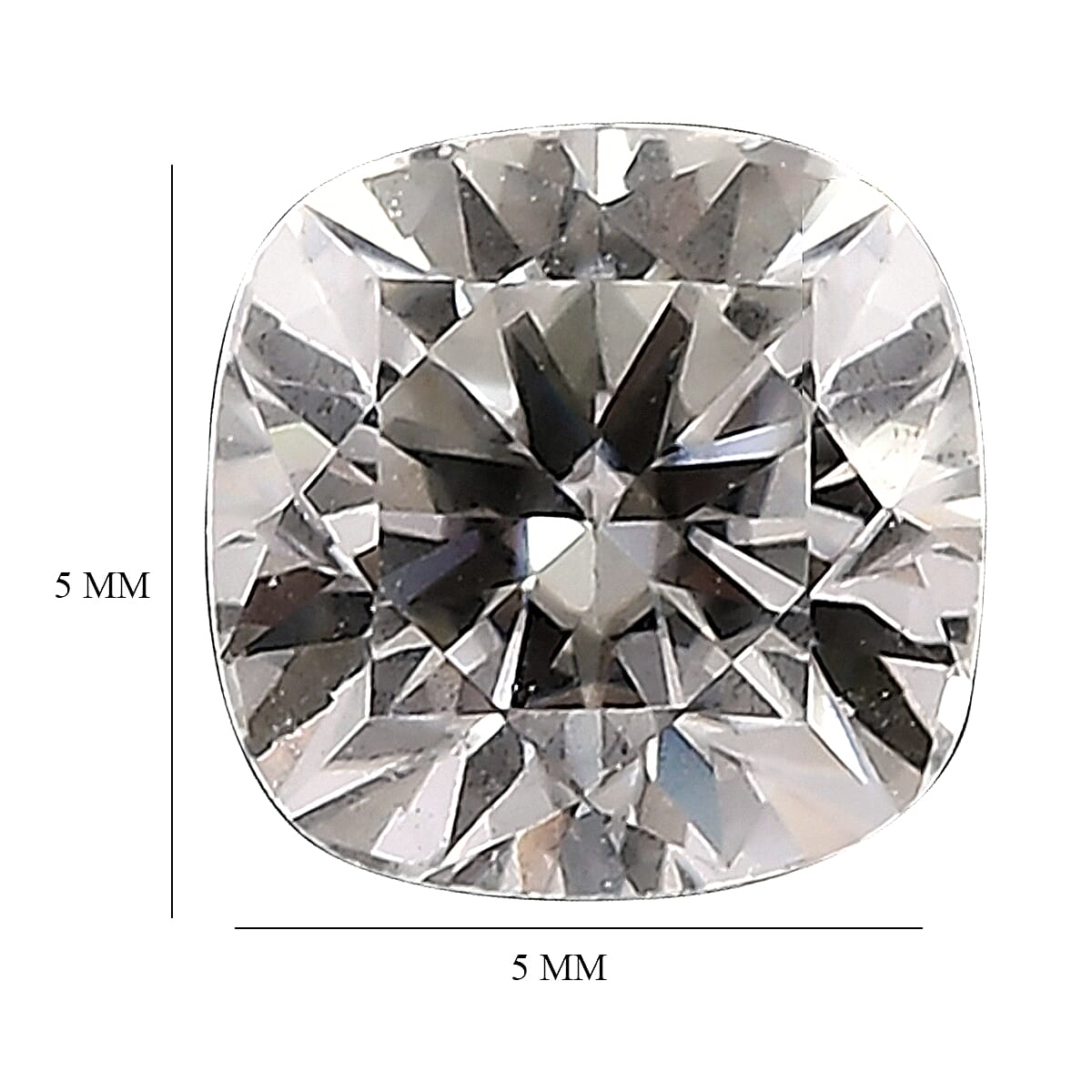 Moissanite Cushion Shape Gemstone 0.57 Ct. - 5x5 mm