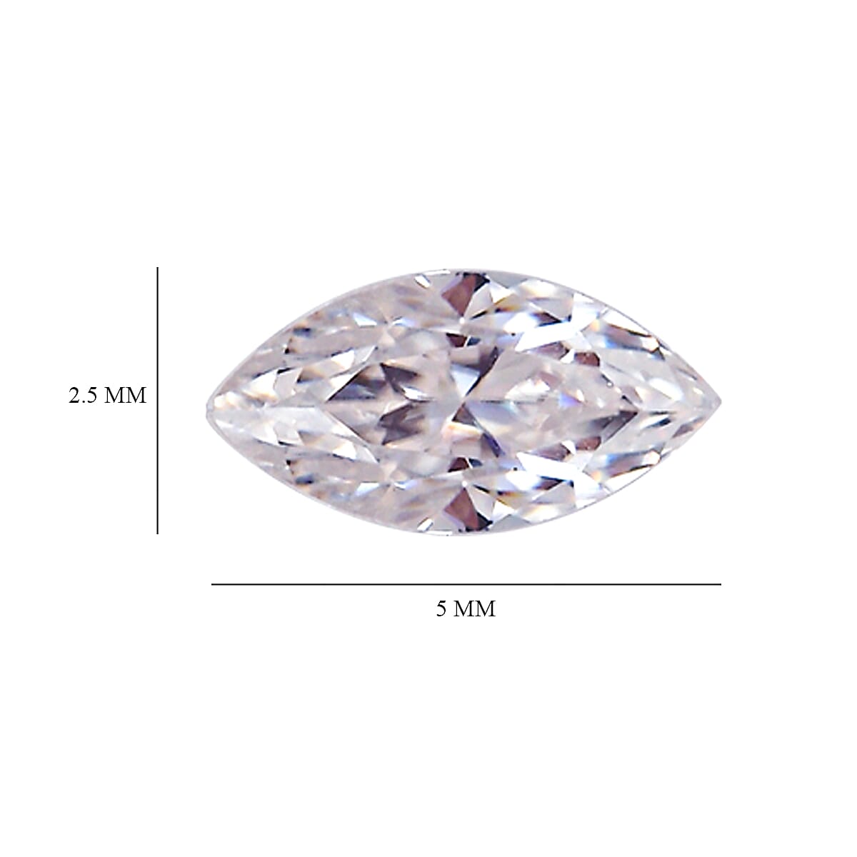 Moissanite Marquee Gemstone 0.38 Ct. - 5x2.5 mm Moissanite Marquee Gemstone 0.38 Ct. - 5x2.5 mm