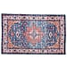 Vintage Printed Chenille Area Rug with Non-Slip Backing (180x120cm) - Off White & Multicolor