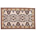 Vintage Printed Chenille Area Rug with Non-Slip Backing (180x120cm) - Off White & Multicolor