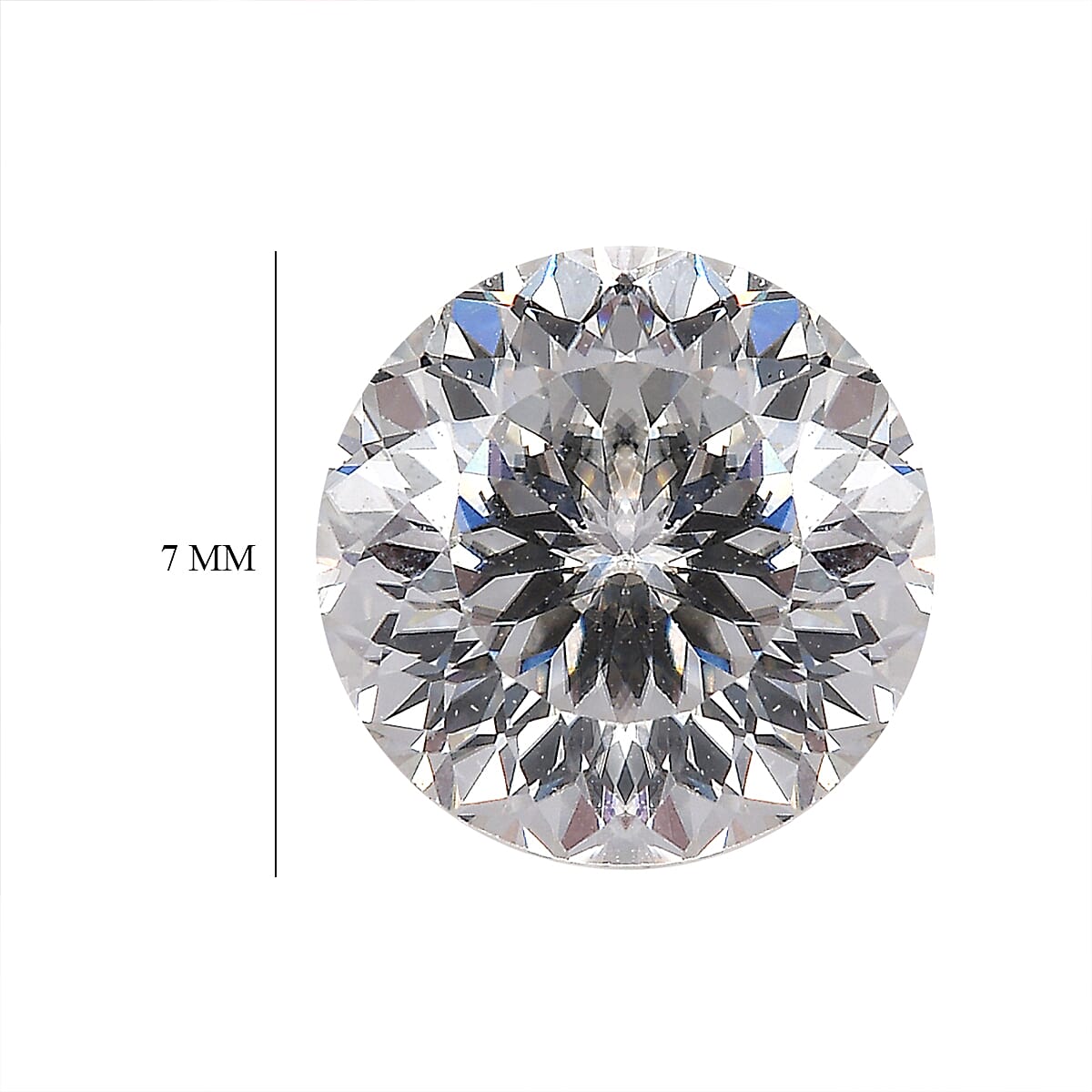 Moissanite Round Shape Gemstone 1.1 Ct. - 7 mm Moissanite Round Shape Gemstone 1.1 Ct. - 7 mm