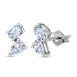 THE TOI ET MOI LUXURIANT 1 Ct. Lab Grown Diamond Earring in 9K White Gold, SGL Certified