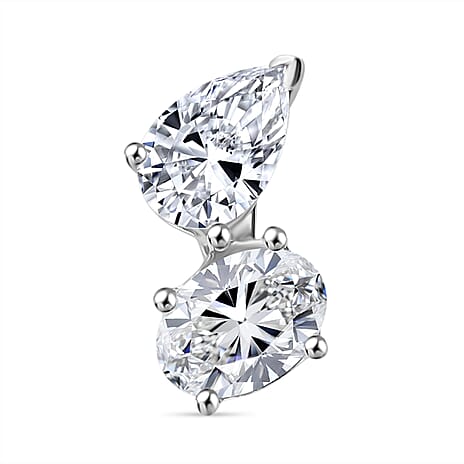 Designer Inspired - THE TOI ET MOI Luxuriant Diamond 9K White Gold SGL Certified  Lab Grown Diamond (VS-G-H) Solitaire Pendant 1.00 Ct.