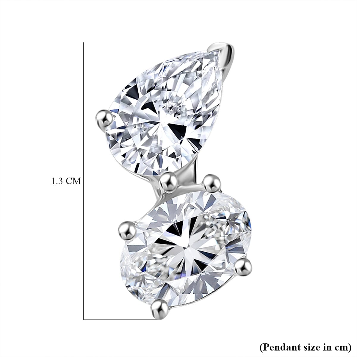 Designer Inspired - THE TOI ET MOI Luxuriant Diamond 9K White Gold SGL Certified Lab Grown Diamond (VS-GH) Solitaire Pendant 1.00 Ct.