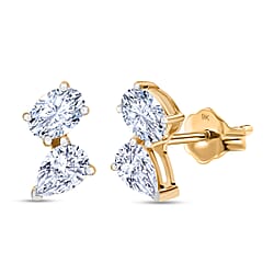 THE TOI ET MOI LUXURIANT 1 Ct. Lab Grown Diamond Earring in 9K White Gold, SGL Certified