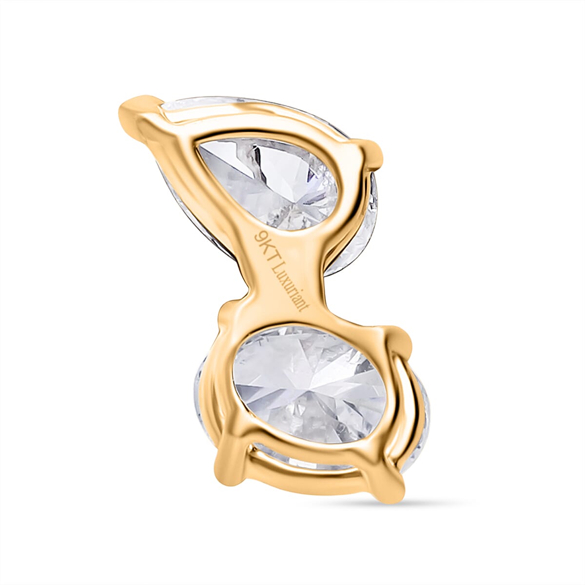 Designer Inspired - THE TOI ET MOI Luxuriant Diamond 9K Yellow Gold SGL Certified Lab Grown Diamond (VS-G-H) Solitaire Pendant 1.00 Ct.