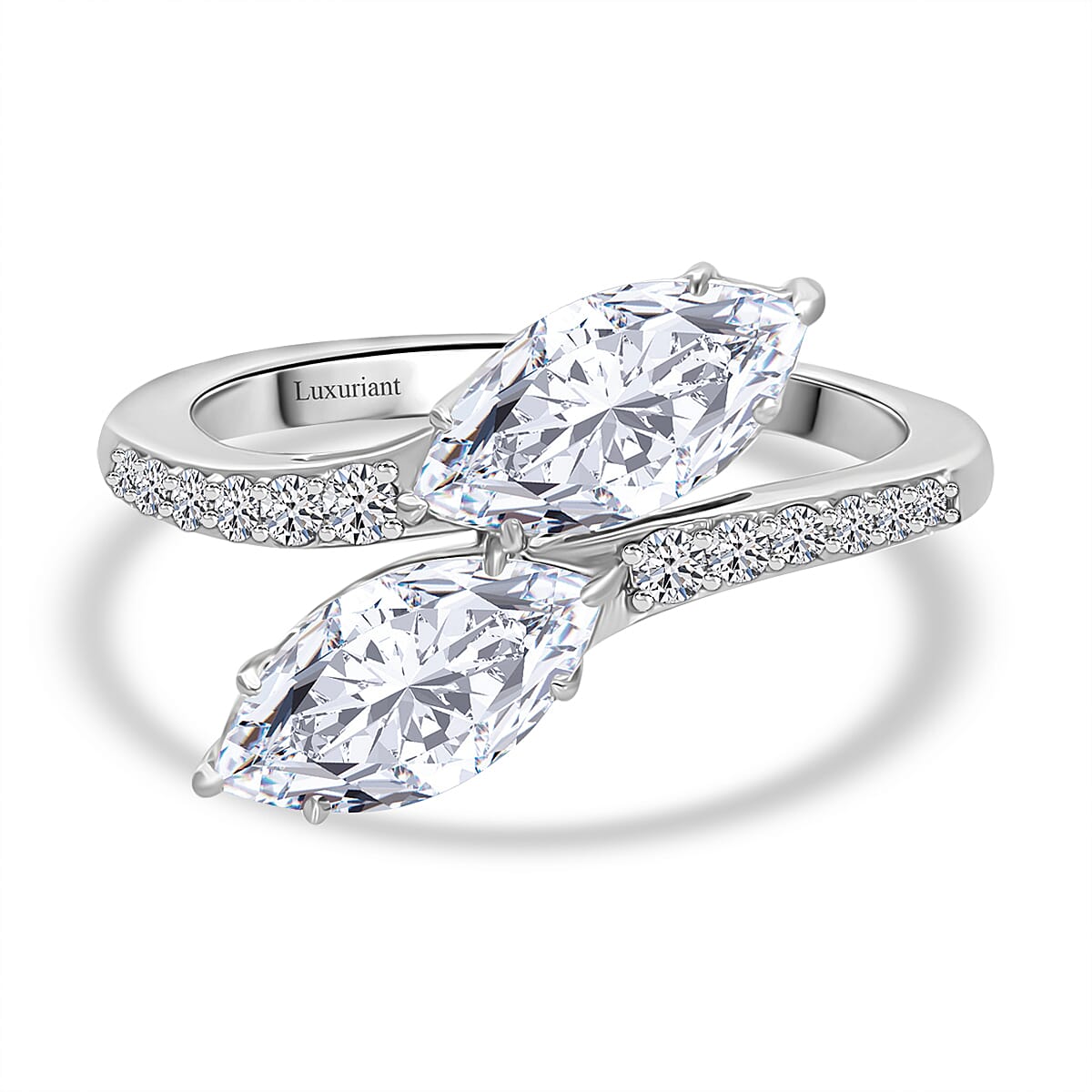 Luxuriant Diamond 950 Platinum IGI Certified (VS-E-F) Lab Grown Diamond Ring 2.17 Ct.