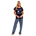 Ladies PJ Set of Slogan T-shirt and Trousers