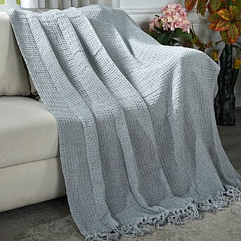 https://tjcuk.sirv.com/Products/80/7/8076553/100-Cotton-Waffle-Throw-Blanket-with-Fringes-180x130-cm-Grey_8076553.jpg?w=342&h=342