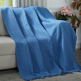 https://tjcuk.sirv.com/Products/80/7/8076554/100-Cotton-Waffle-Throw-Blanket-with-Fringes-180x130-cm-Blue_8076554.jpg?w=342&h=342