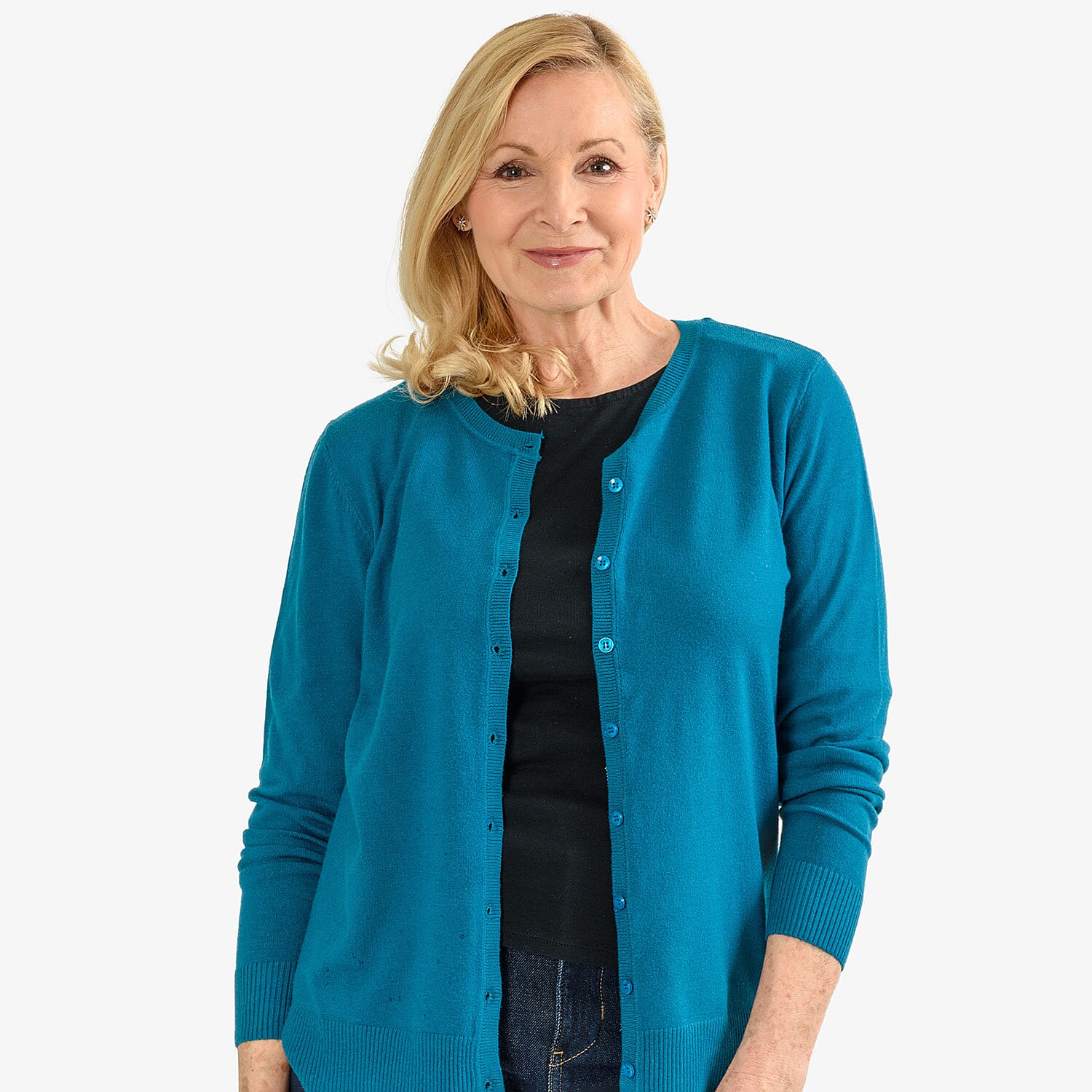 Pure And Natural Crew Neck Cardigan