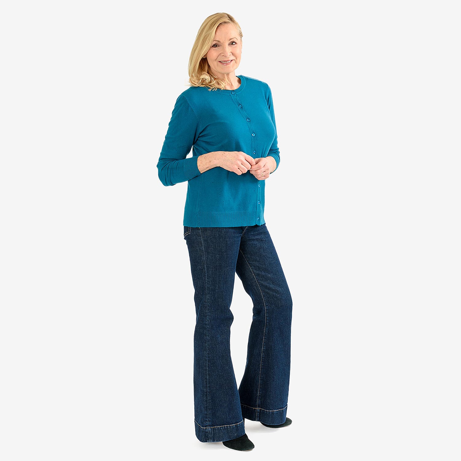 Pure And Natural Crew Neck Cardigan