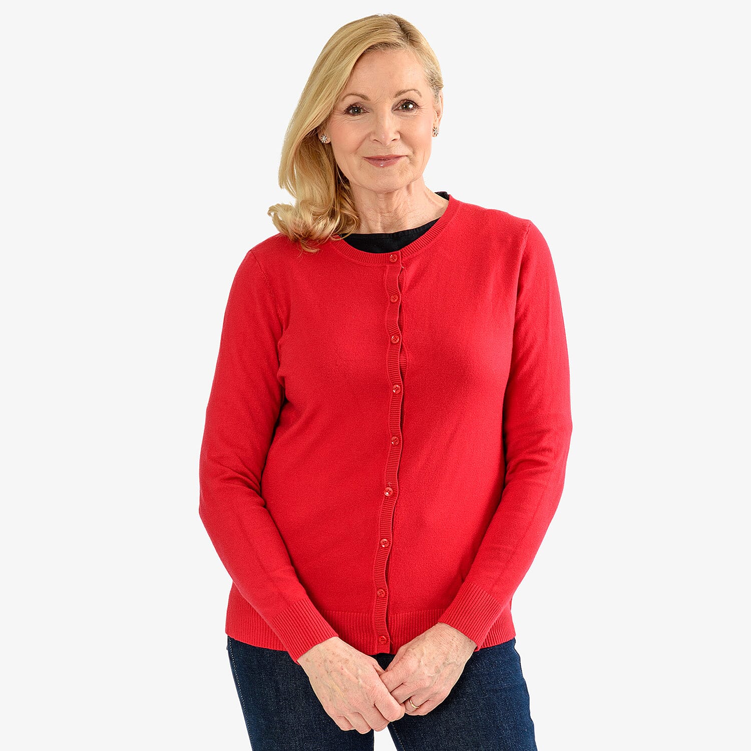 Pure And Natural Crew Neck Cardigan