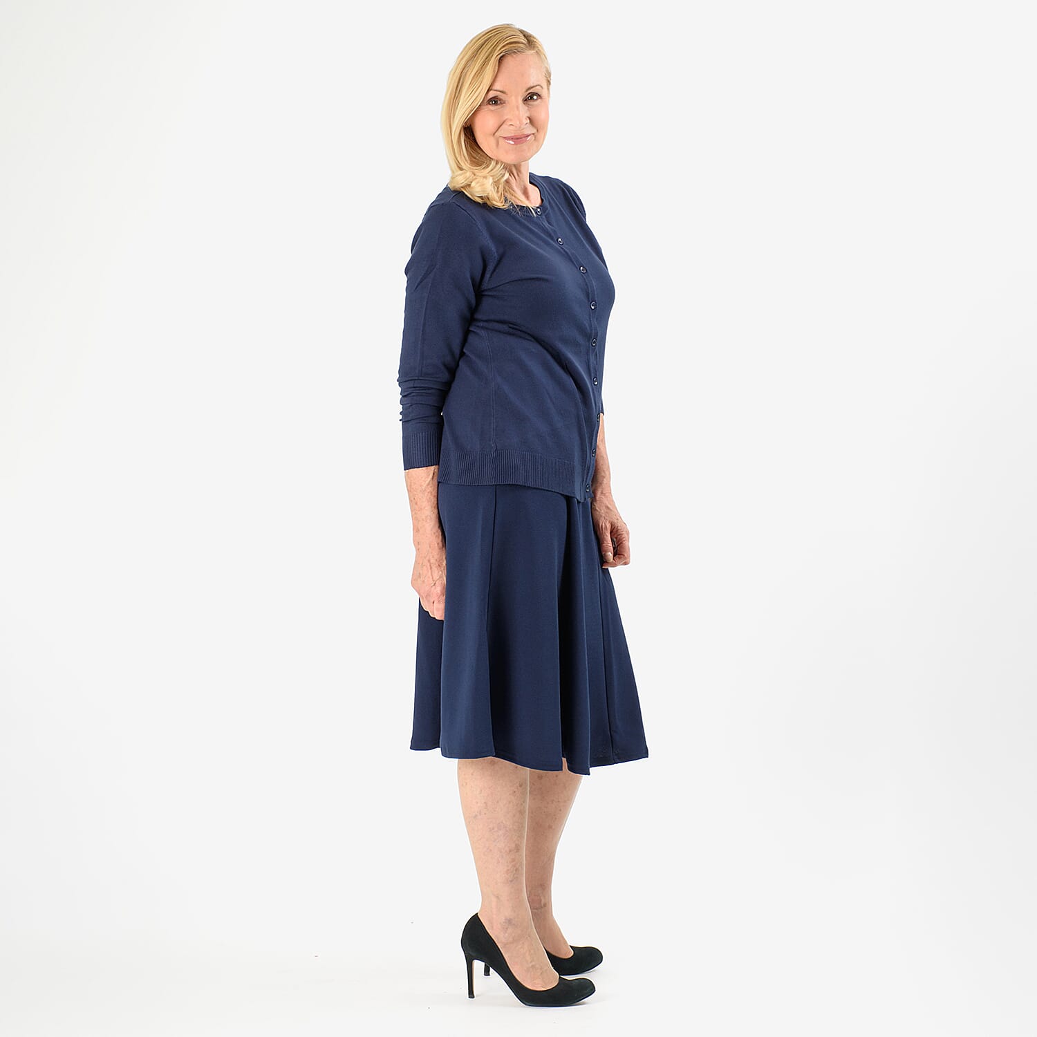 Pure And Natural Crew Neck Cardigan