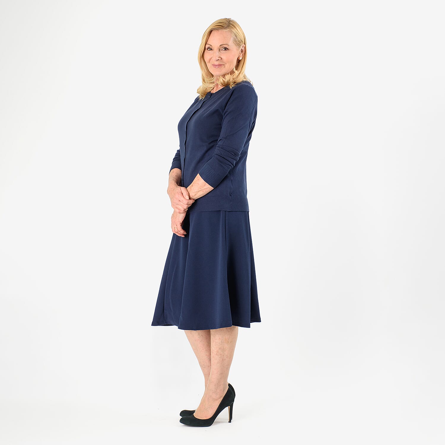 Pure And Natural Crew Neck Cardigan