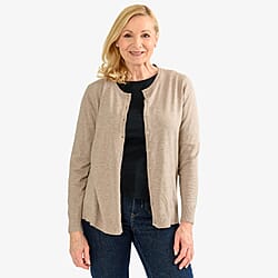 Pure And Natural Crew Neck Cardigan
