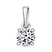 Luxuriant Diamond 0.5 Ct. Lab Grown Diamond Solitaire Pendant in 9K White Gold, SGL Certified