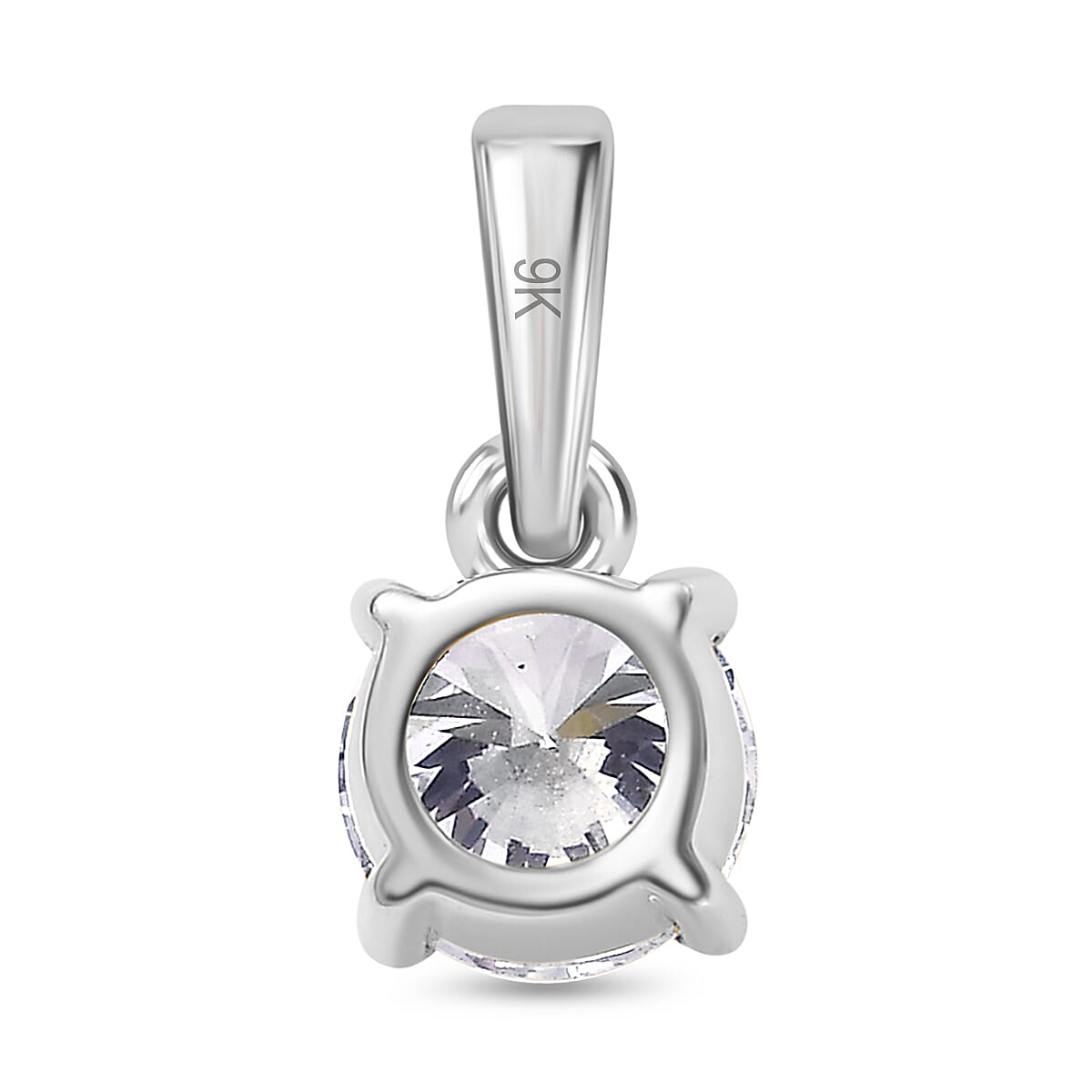 Black Friday Preview Exclusive - Luxuriant Diamond - SGL Certified 9K Yellow Gold SI-GH Lab Grown Diamond Solitaire Pendant, 0.50 Ct - white Gold