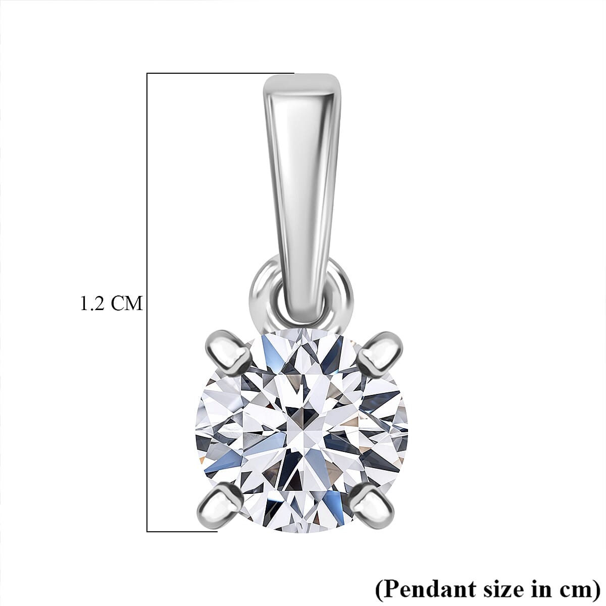 Black Friday Preview Exclusive - Luxuriant Diamond - SGL Certified 9K Yellow Gold SI-GH Lab Grown Diamond Solitaire Pendant, 0.50 Ct - white Gold