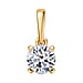 Luxuriant Diamond 0.5 Ct. Lab Grown Diamond Solitaire Pendant in 9K White Gold, SGL Certified