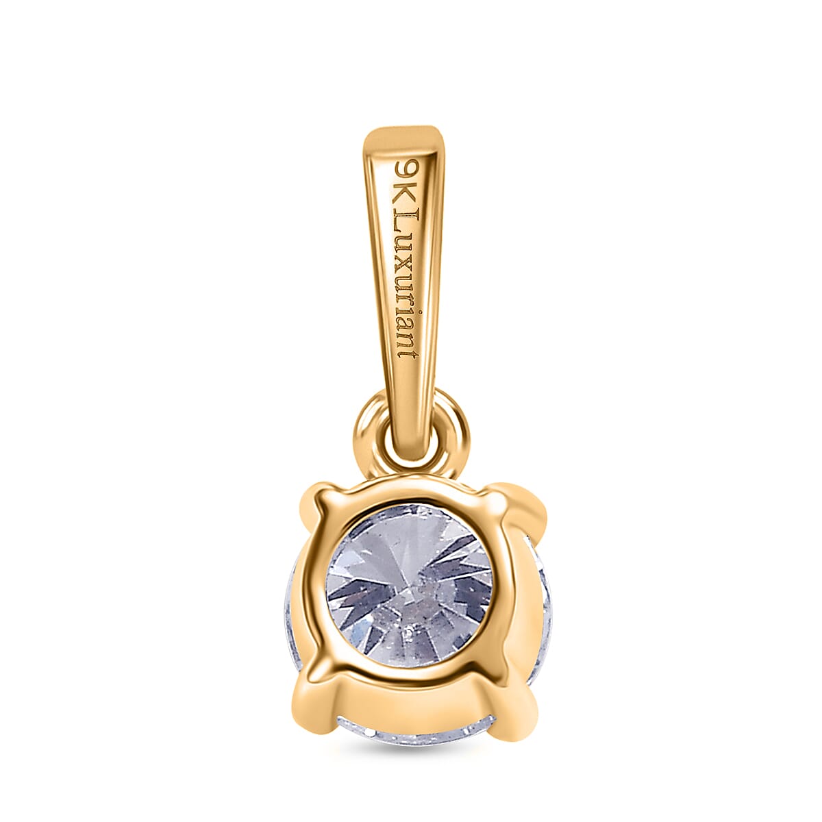 Black Friday Preview Exclusive- Luxuriant Diamond - SGL Certified 9K Yellow Gold SI-GH Lab Grown Diamond Solitaire Pendant, 0.50 Ct - Yellow