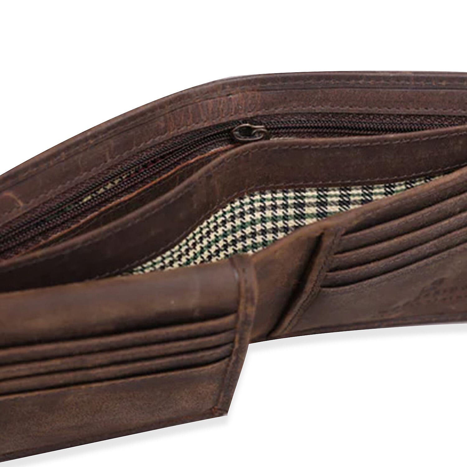 Genuine Leather Classic Everyday Essential RFID Wallet - Brown