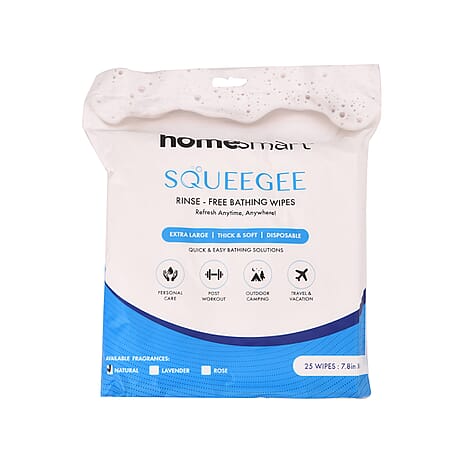 Homesmart 25-Piece Bath Wipes with Nature Scent