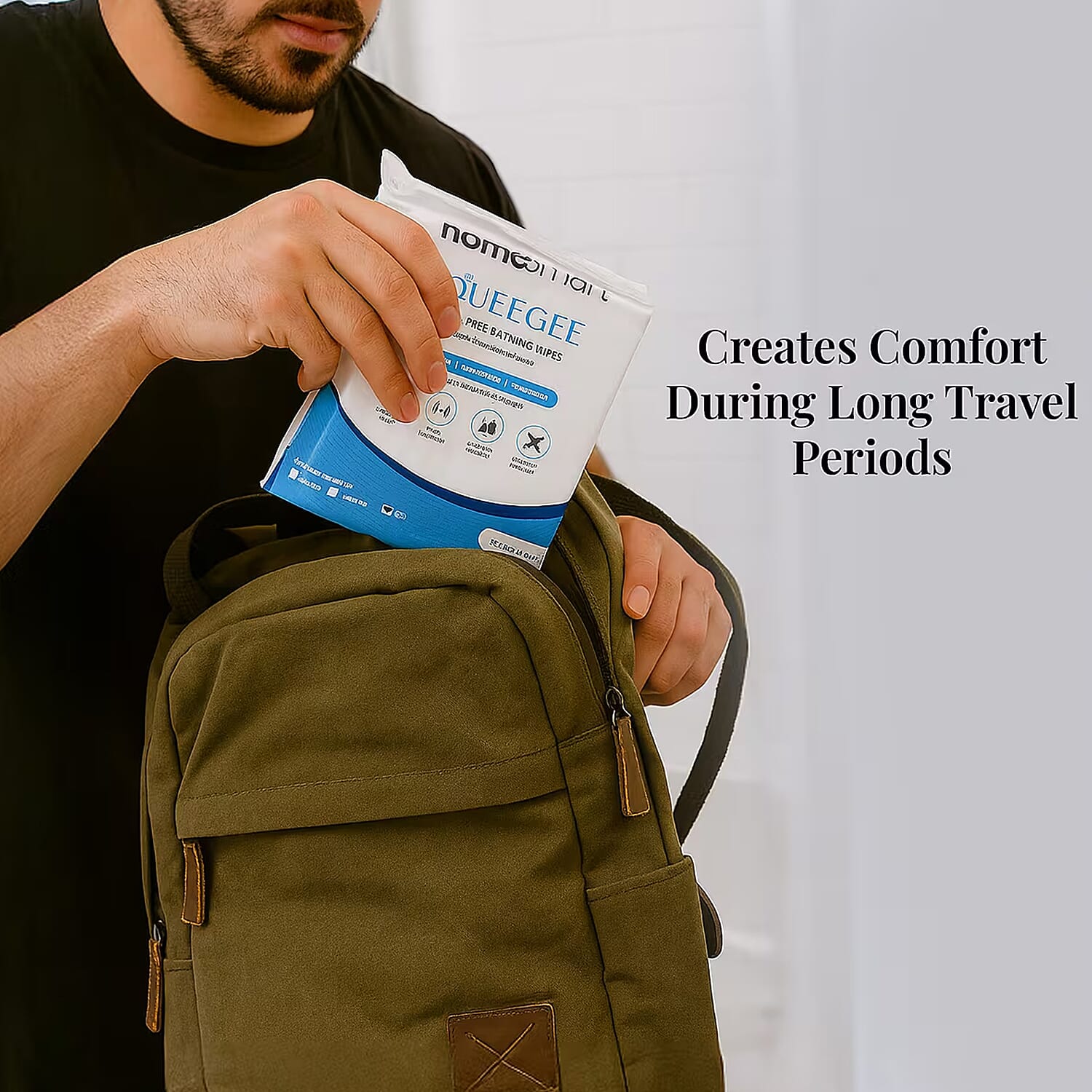 Homesmart 25-Piece Bath Wipes with Nature Scent