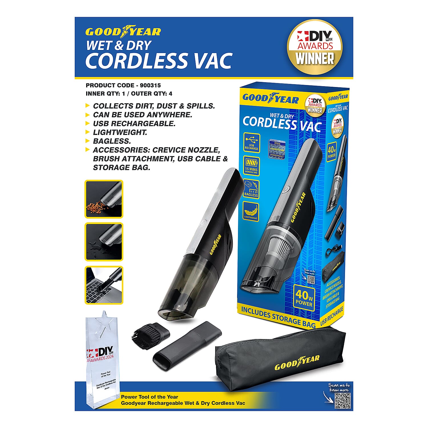 IW Interior Car Accessories (Size - One Size) - Black