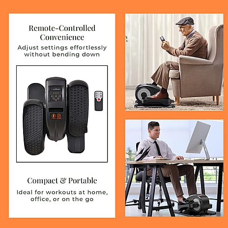 Bliss - Beyond Electric Stepper with Elliptical Pair Belt LCD Display - Black