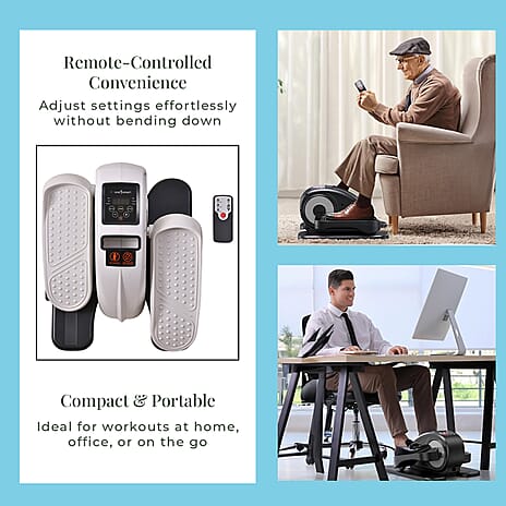 Bliss - Beyond Electric Stepper with Elliptical Pair Belt LCD Display - White