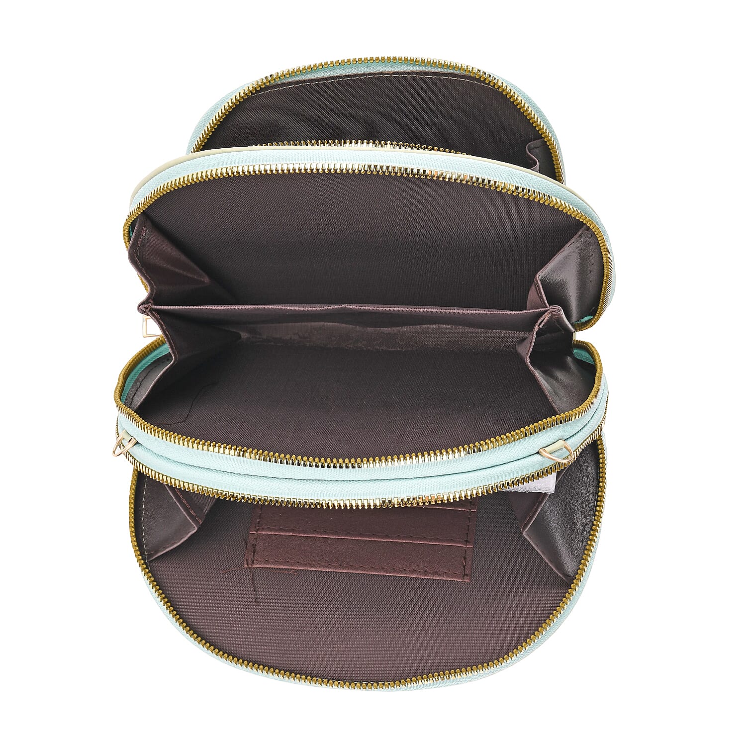 Leatherette Quilted Crossbody Bag with Log Strap - Pistachio Green